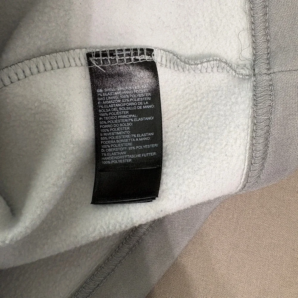 The North Face Jacket Women Large Gray Fleece Full Zip Hiking Outdoor Travel